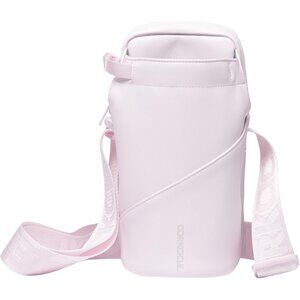 ⚡Corkcicle Rose Quart Crossbody Tumblers Water Bottle Adjustable Strap Sling Bag